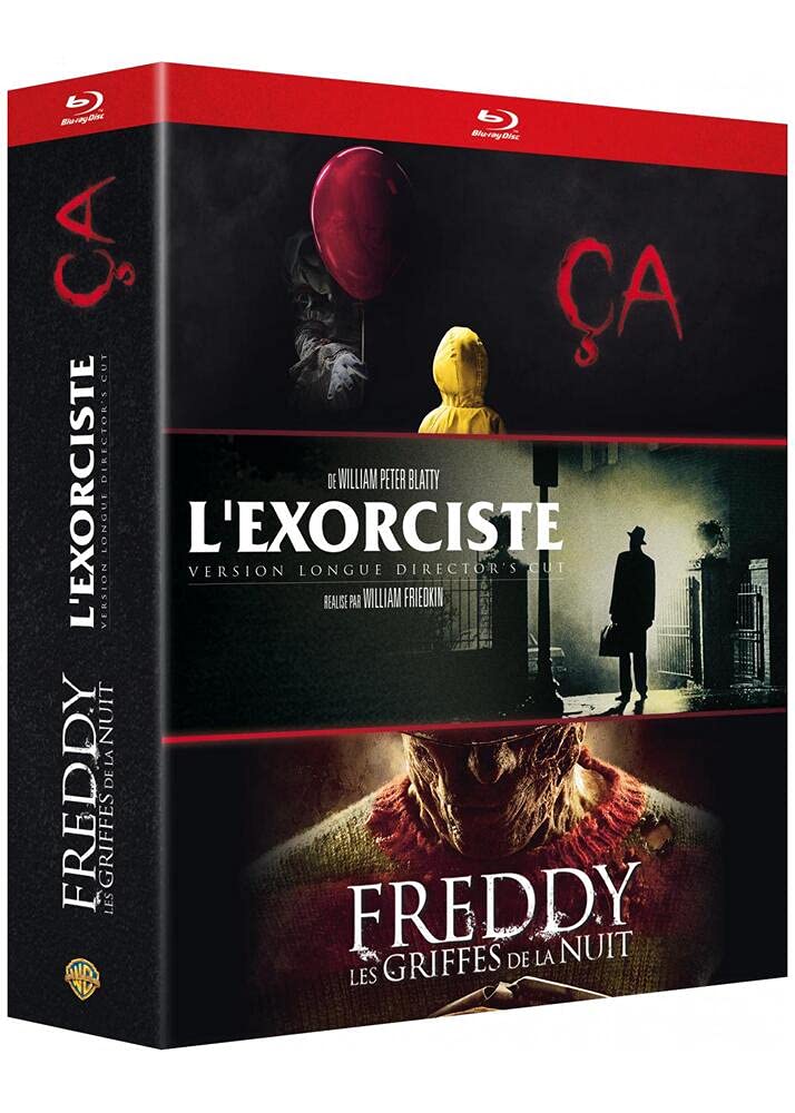 Coffret Horreur Incontournables - CA (2017) /Freddy Les Griffes de la Nuit - L'Exorciste - 3 Films - Coffret Blu-Ray