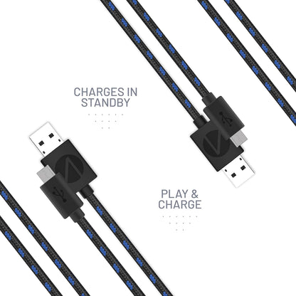 Stealth PS4 Twin Play & Charge Cables (2x3m) (PS4)
