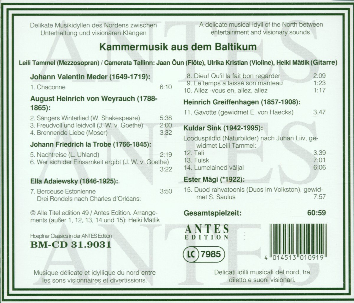 Chamber Music from Baltic States