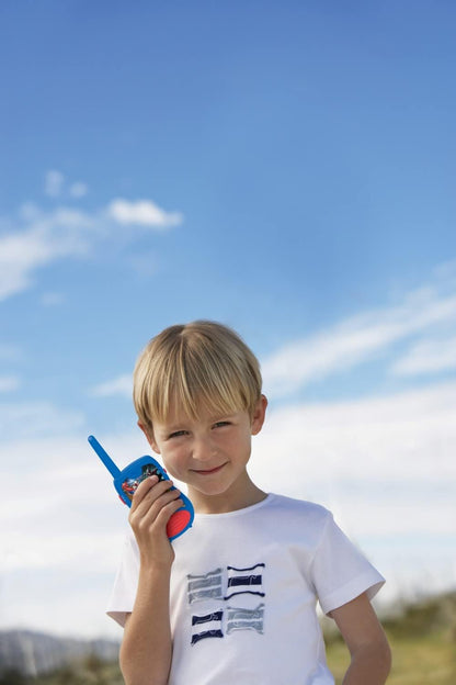 Lexibook, Spider-Man, Walkie-Talkies 200m, Communication Game for Children, 2 Communication Channels, Belt Clip, Battery Operated, Blue, TW12SP
