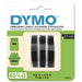 DYMO Authentic Embossing Label Tape | 9 mm x 3 m Rolls | White Print on Black | Self-Adhesive | for Embossing Label Makers |