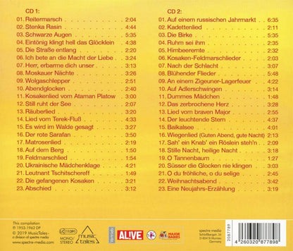 DON KOSAKEN CHOR - LIEDER VOM DON - 46 ORIGINAL AUFNAHMEN