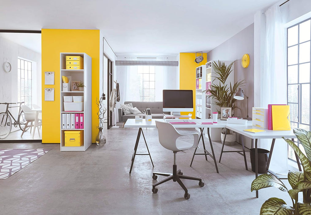 Leitz Hole Punch, 30 Sheets, Guide Bar with Format Markings, Metal, WOW Range, 50081016