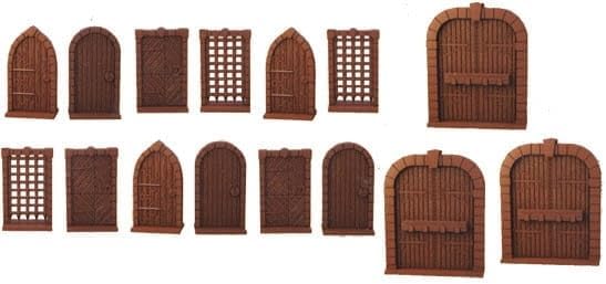 Mantic Games Terrain Crate - Dungeon Doors Medium Size Set | Highly-Detailed 3D Miniatures | Pre-Assembled Scenery Tabletop Game Accessory for Wargames, Board Games and RPGs | Made