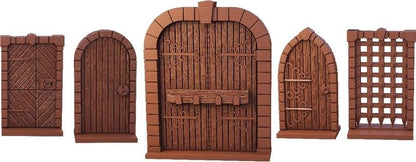 Mantic Games Terrain Crate - Dungeon Doors Medium Size Set | Highly-Detailed 3D Miniatures | Pre-Assembled Scenery Tabletop Game Accessory for Wargames, Board Games and RPGs | Made