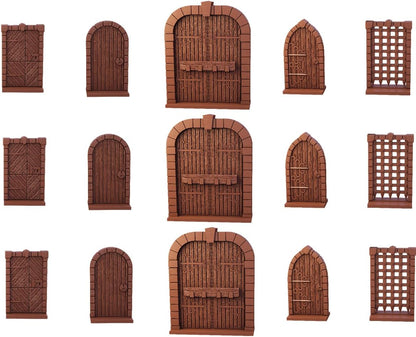 Mantic Games Terrain Crate - Dungeon Doors Medium Size Set | Highly-Detailed 3D Miniatures | Pre-Assembled Scenery Tabletop Game Accessory for Wargames, Board Games and RPGs | Made
