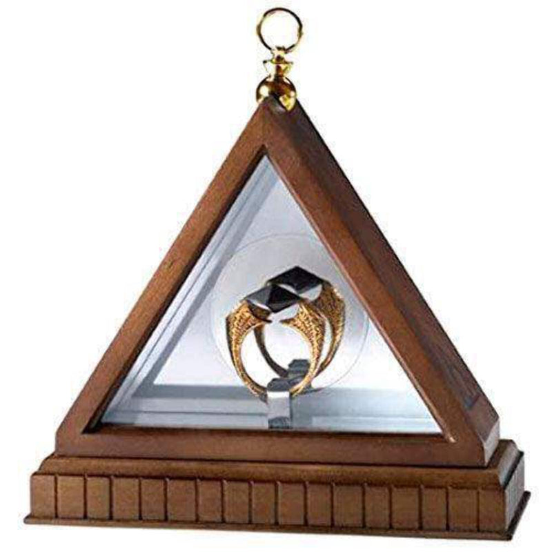 Harry Potter réplique bague des Gaunt, Harry Potter – Anillo de Gaunt Horcruxe chapado en oro, The Horcrux Ring - Harry Potter Metal Ring Replica with Collector's Display Case - Officially Licensed, The Noble Collection Das Horcrux Ring Display, Harry Pot