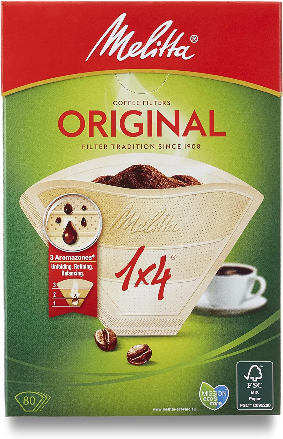 Melitta Filtertüten 1X4/80