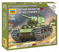 Zvezda 6190 Model to Assemble, Kv-1 With F-32 Gun, 1/100 Scale