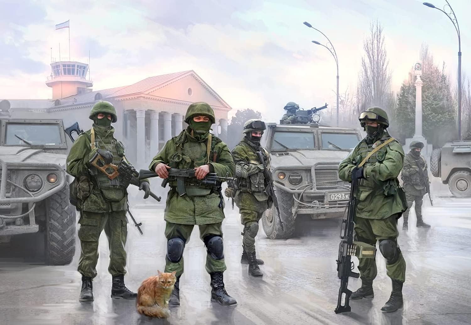 Zvezda 500783665 – 1: 35 Modern Russian Infantry,Green