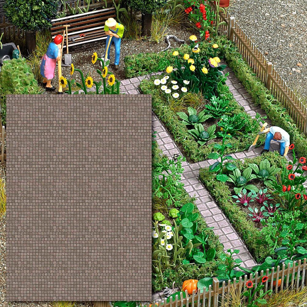 Busch-7427 Stone Pavement HO Scenery Escenario Modelo de Escala, Talla única (MODELS11 Inc 7427