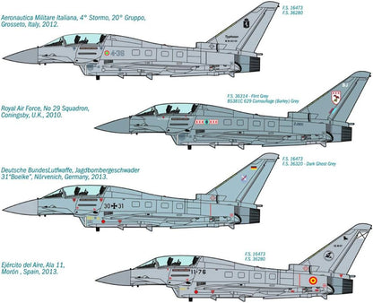 Italeri Model Kit - Ef 2000 Typhoon Iib Plane - 1:72 Scale - 1340 - New