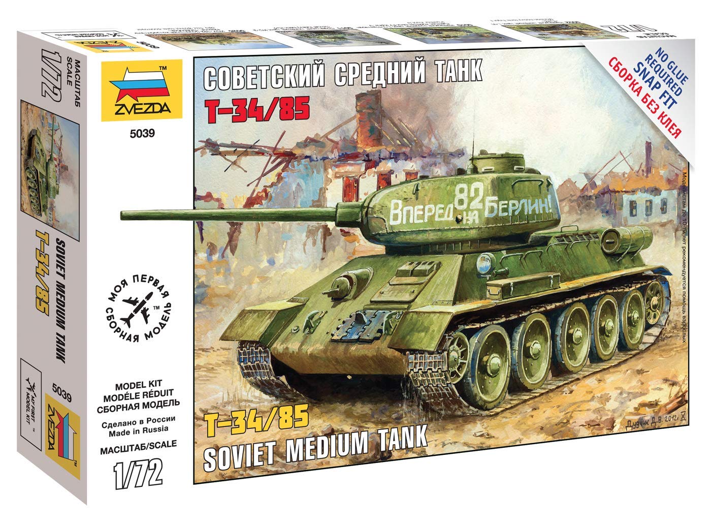 Zvezda 500785039 1: 72 – T-34/85 Soviet Medium Tank WWII