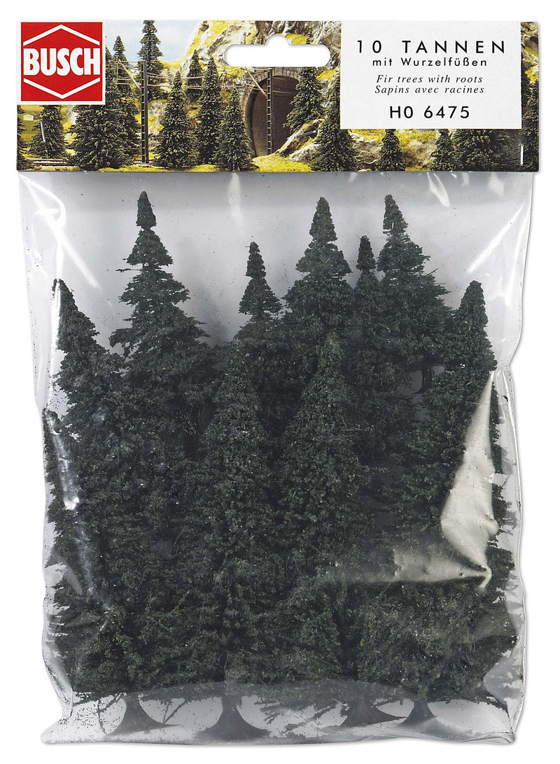 Busch 6475 - Abetos para maquetas (10 Unidades