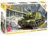 Zvezda 500785054 Sowjetischer Jagdpanzer ISU-122 500785054-1:72 Sov.Self Propelled Gun WWII-Plastic Model Assembly-Kit-for Beginners-Detailed, Olive