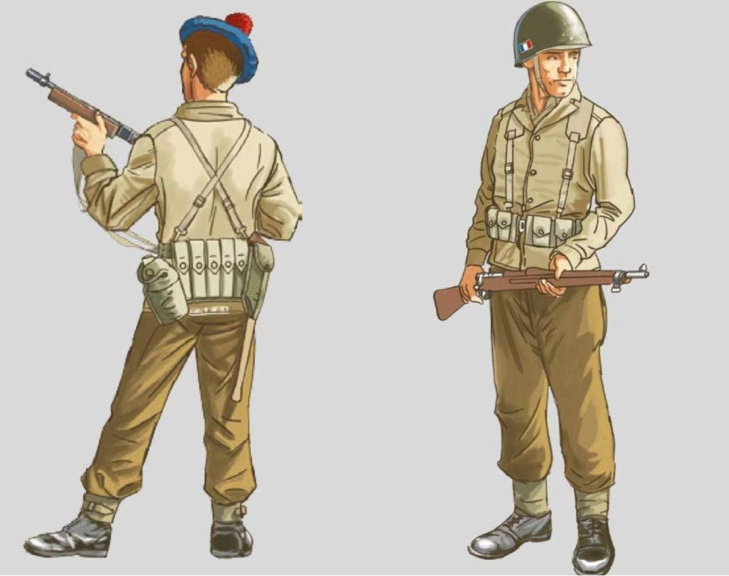 Italeri 510006189 – 1:72 French Infantry (WW II), model building, kit, standing model building, crafts, hobbies, gluing, plastic kit