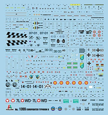 Italeri 510001355 1: 72 – EF-2000 Typhoon Combat Aircraft Single Seater