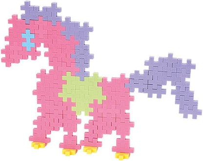 PLUS PLUS Building Blocks Toy – 100 pcs Kids Construction Toys, Creative Learning Resources and STEM Play for Home and Travel - Girls and Boys Toys Age 5 Plus - Pastel 100 Pieces