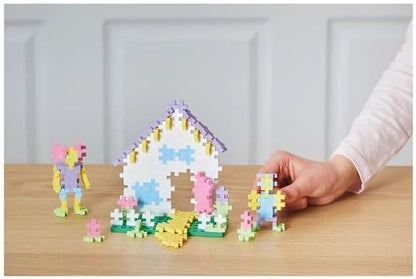 PLUS PLUS Building Blocks Toy – 100 pcs Kids Construction Toys, Creative Learning Resources and STEM Play for Home and Travel - Girls and Boys Toys Age 5 Plus - Pastel 100 Pieces