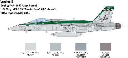 Italeri 510002791 1:48 F/A-18E Super Hornet Building, Stand Model Making, Crafts, Hobby, Gluing, Plastic Construction Kit, True to Detail, Unvarnished