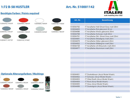 Italeri - B-58 Hustler 1:72 (2/19) * (Ita1142s