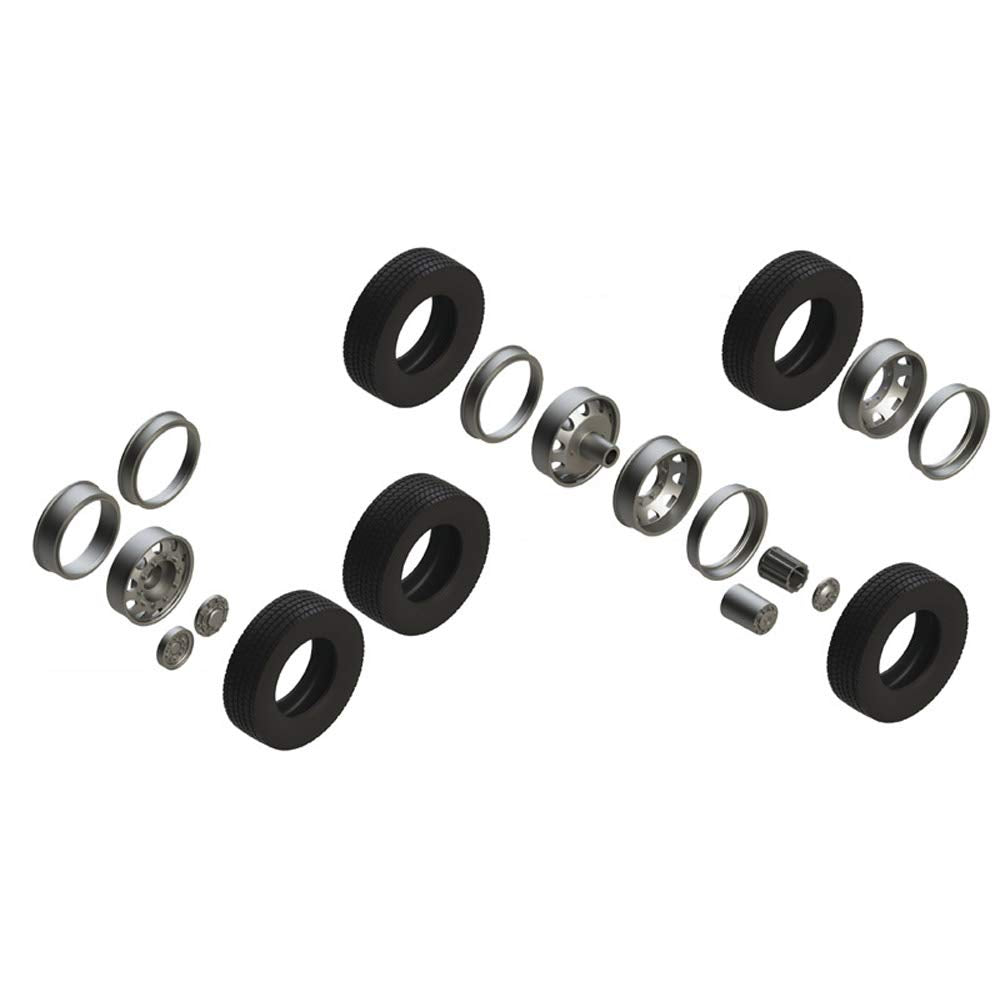 Italeri 510003909 – 1: 24 Neumáticos, Llantas Juego de Euro (7 + 7