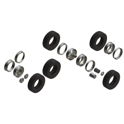 Italeri 510003909 – 1: 24 Neumáticos, Llantas Juego de Euro (7 + 7