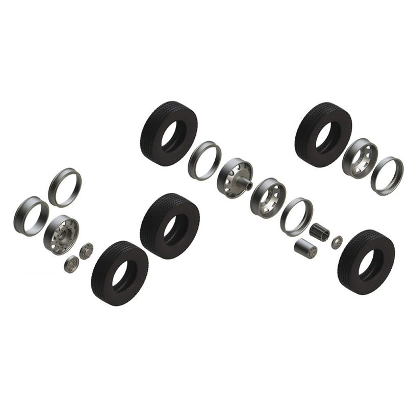 Italeri 510003909 – 1: 24 Neumáticos, Llantas Juego de Euro (7 + 7