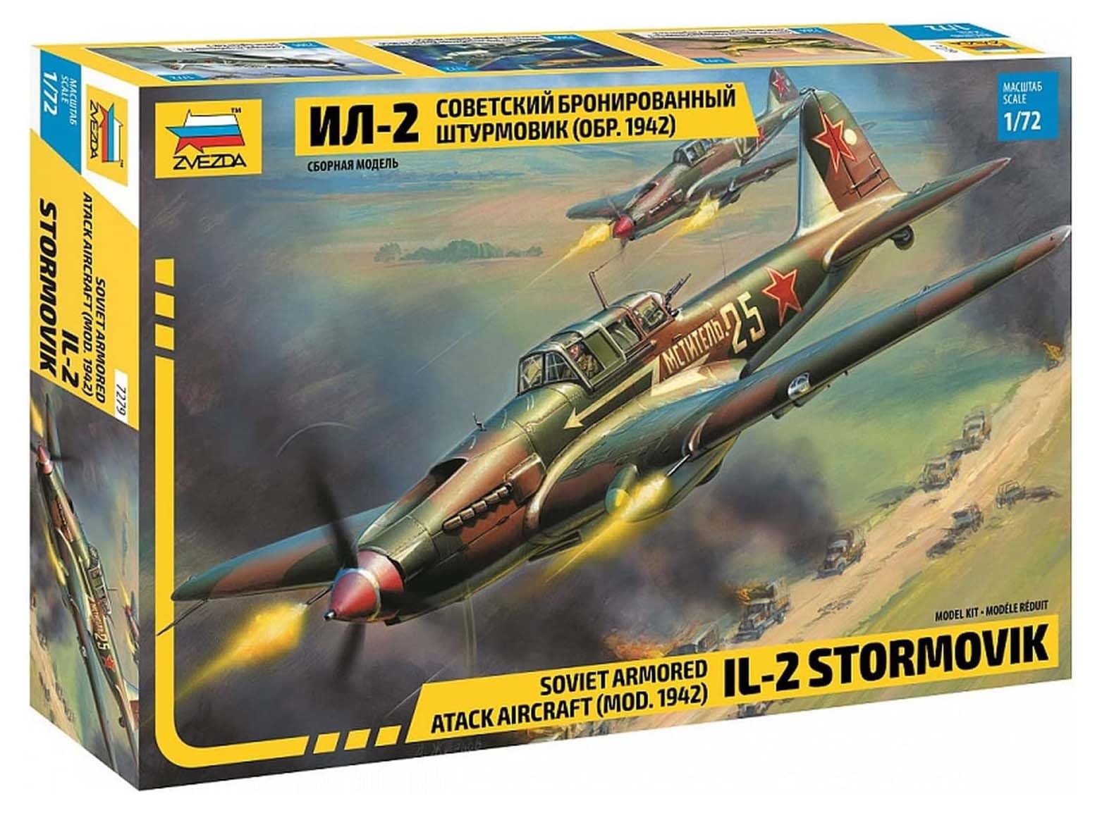 Zvezda 500787279 500787279-1:72 Ilyushin IL-2 "Stormovik model model model kit for beginners detailed, camouflage