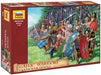 Zvezda 500788012 Plastic model making 500788012-1:72 Gallic Infantry (WA) Construction Kit-Assembly-for Beginners-Detailed, Multicoloured