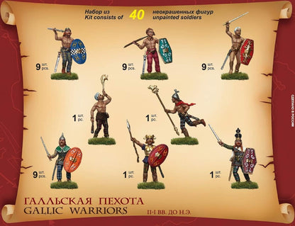 Zvezda 500788012 Plastic model making 500788012-1:72 Gallic Infantry (WA) Construction Kit-Assembly-for Beginners-Detailed, Multicoloured