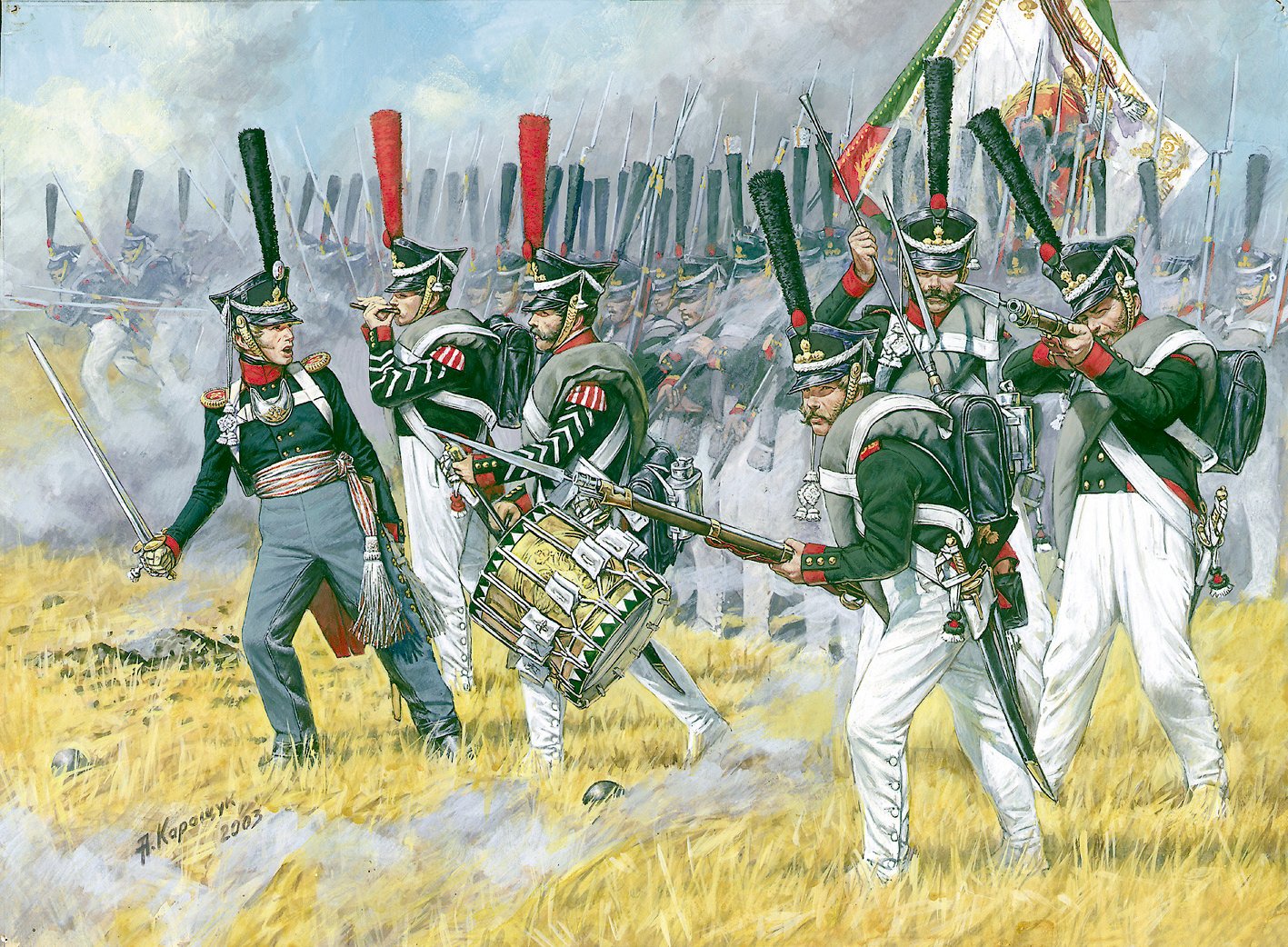 Zvezda 8020 Napoleonic Russian Heavy Infantry Grenadiers 1812 1:72 Figures