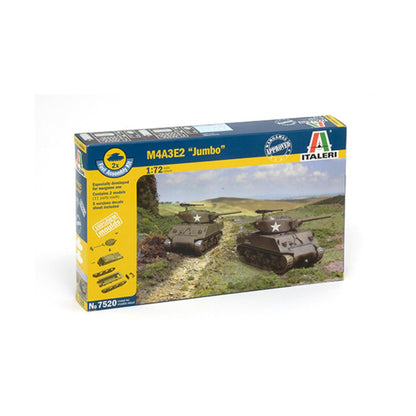 Italeri 7520S M4A3 E2 Jumbo - Maqueta de Tanque (Escala 1:72