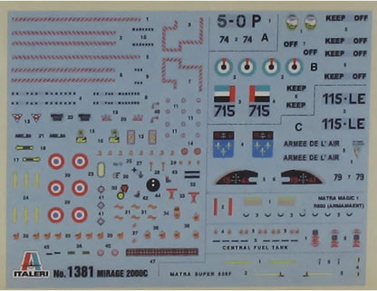 Italeri 1381 – Mirage 2000 °C 1: 72 Vehicles