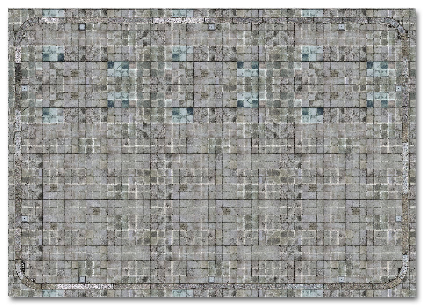 Busch - Dekopl. Gehwegplatten H0 (Bu7418