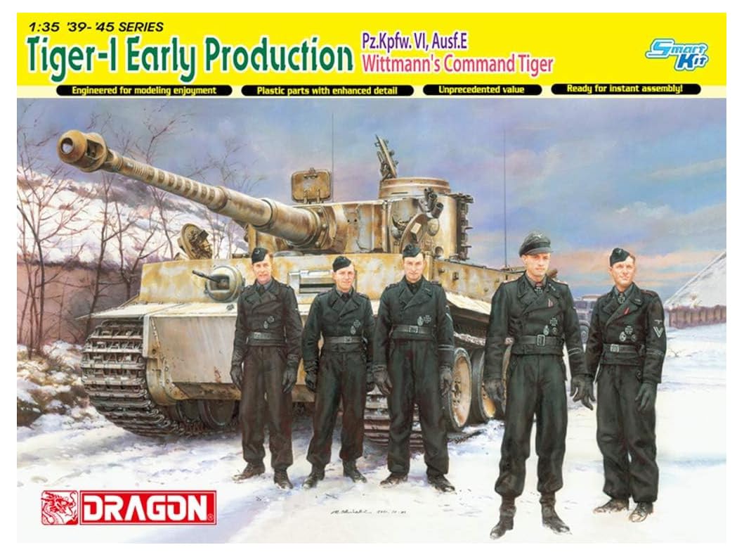 Dragon Models Tiger I Early Production (Michael Wittmann), Eastern Front 1944 Model Kit (1/35 Scale