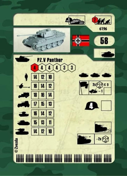 Zvezda Panther AUSF.A, Color no Rellenado, M (Z6196