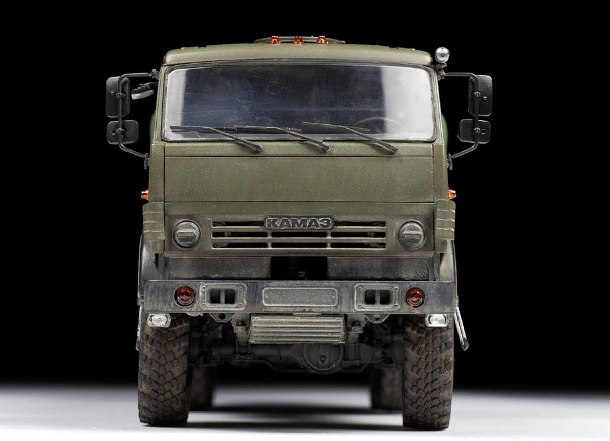 Zvezda 3697 500783697-1 Kamaz 500783697 – 1:35 5350 Mustang – Plastic Construction Model Assembly Kit – for Beginners – Detailed, Unvarnished