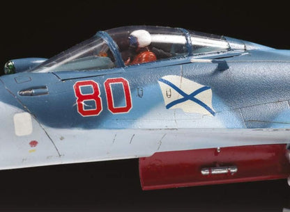 Zvezda 500787297 Sukkoi SU-33 Russian Naval Fighter plástico-Maqueta de construcción Kit de Montaje-para Principiantes-detallado, Color Azul Claro, Large (7297