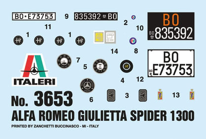 Italeri IT3653 Alfa Romeo Model to Assemble, Multi-Coloured
