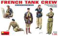 MiniArt 1:35 Scale French Tank Crew Plastic Model Kit