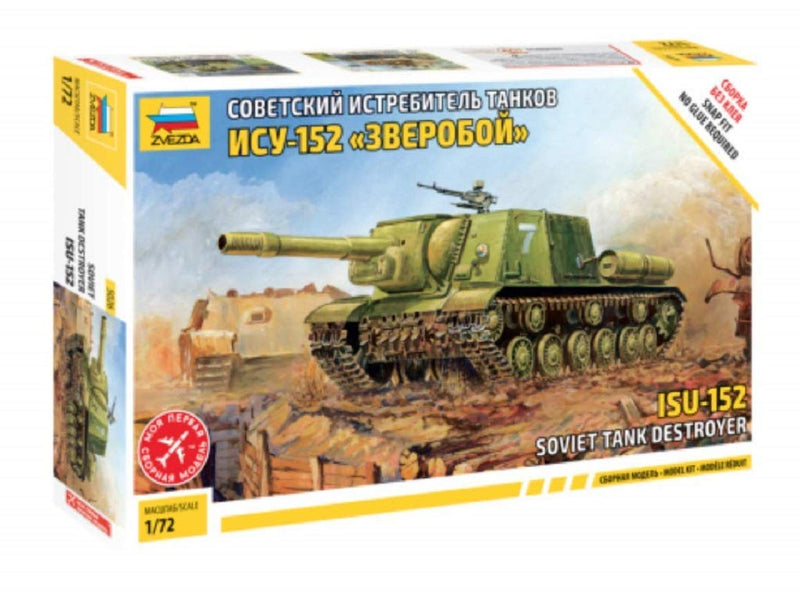 Zvezda 500785026 – Tank – 1:72 Self Propelled Gun ISU-152