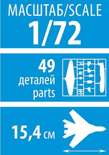 Zvezda 500787318-1 500787318 – 1:72 MIG-17 Fresco Soviet Fighter plástico – Maqueta – Montaje – Kit de construcción – para Principiantes – detallado, Color Plateado (ZV7318
