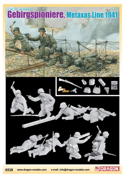 Dragon 6538 Gebirgspioniere, Metaxas Line 1941 Model Kit 1:35