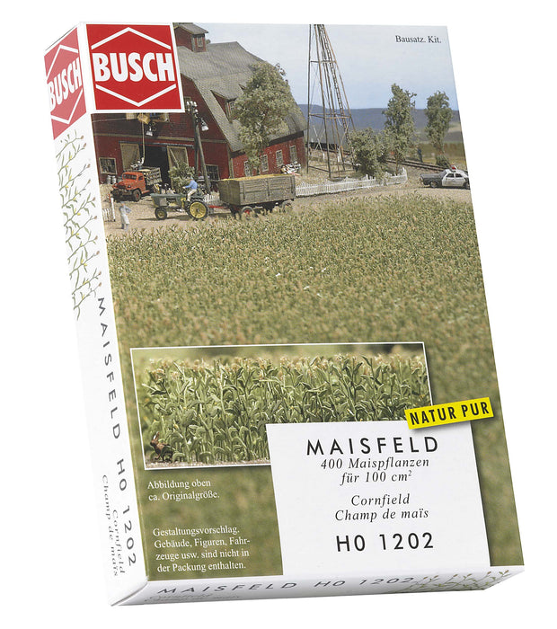 Busch 1202 - Campo de maíz (100 cm2 para circuitos de Trenes