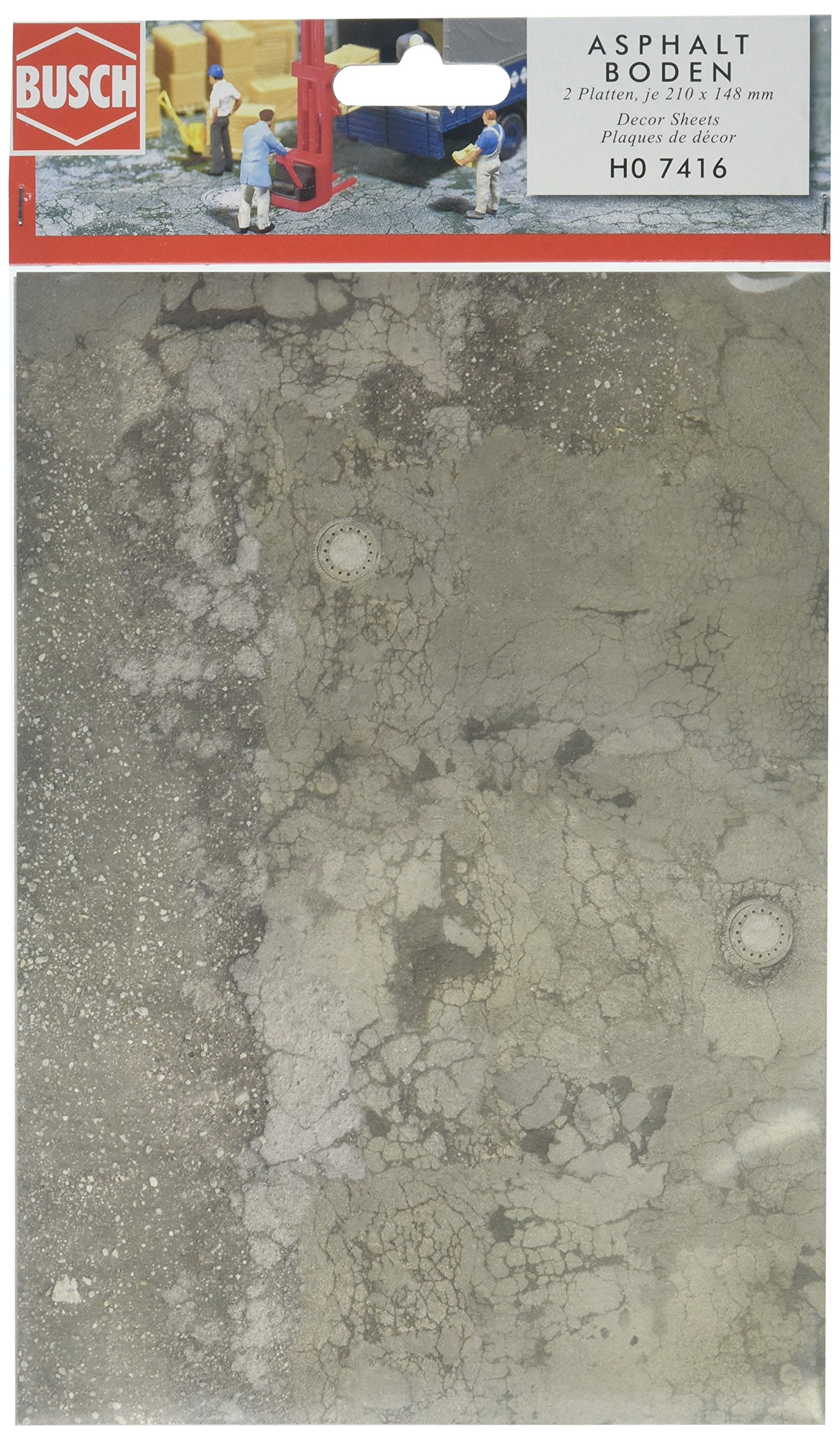 Weathered Asphalt Decor Sheets