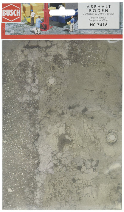 Weathered Asphalt Decor Sheets