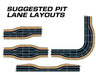 Scalextric Pit Lane Track (Left Hand) - Includes Sensor