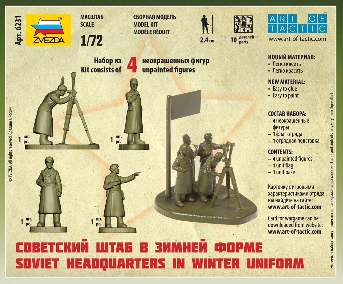 Zvezda-SOVÉTICO Ejército Estado Major SOVIÉTICO Hiver, Color no Aplica (Z6231