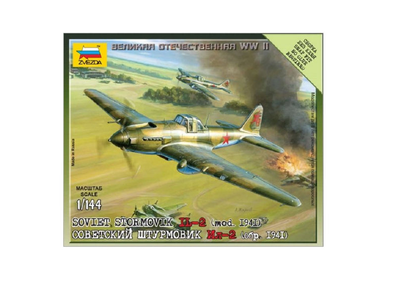 Zvezda Illiouchine Il-2 Stormovik Z6125 Model Aeroplane - 1:144 Scale